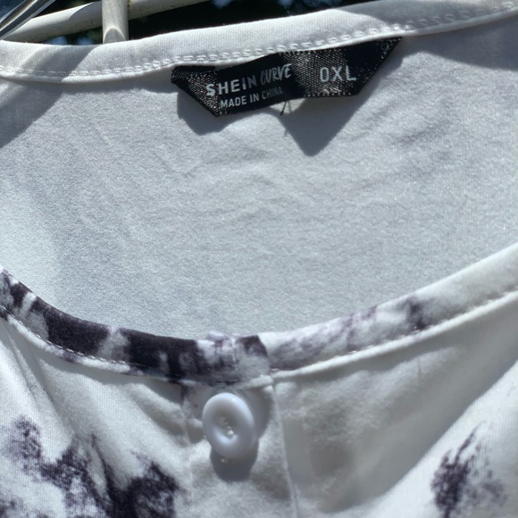 Back/white tie dye long sleeve bodysuit - Picture 4 of 8